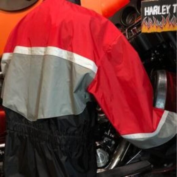 TOUR MASTER Rain Coat Size XL Men, Like New, Reflective - Picture 4 of 8